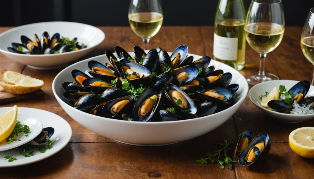 moules et vin
