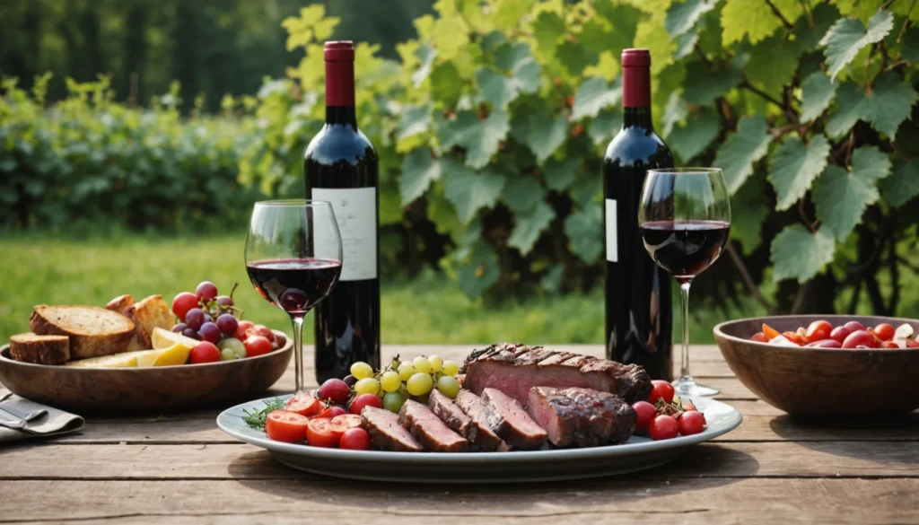 barbecue vin rouge